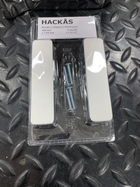 IKEA HACKAS Cabinet Drawer Handle, 3 15/16" - 2 Pack Handles & Screws 304.086.82