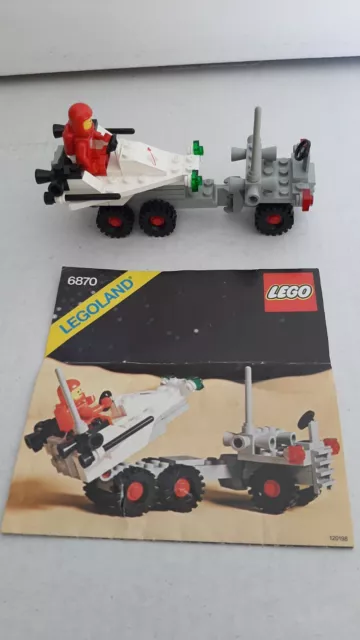 Vintage 1980s Lego Classic Space 6870 Space Probe Launcher with instructions