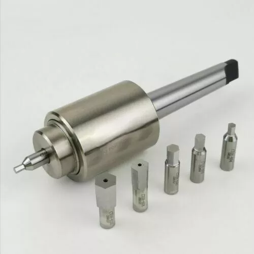 Rotary Hexagon Hole Broach Tool Kit KC-CX08P3 With Morse 3# Holder 6 Heads