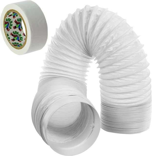 Air Conditioning Duct Hose 5.9" 15cm 3 Metres PVC Flexible