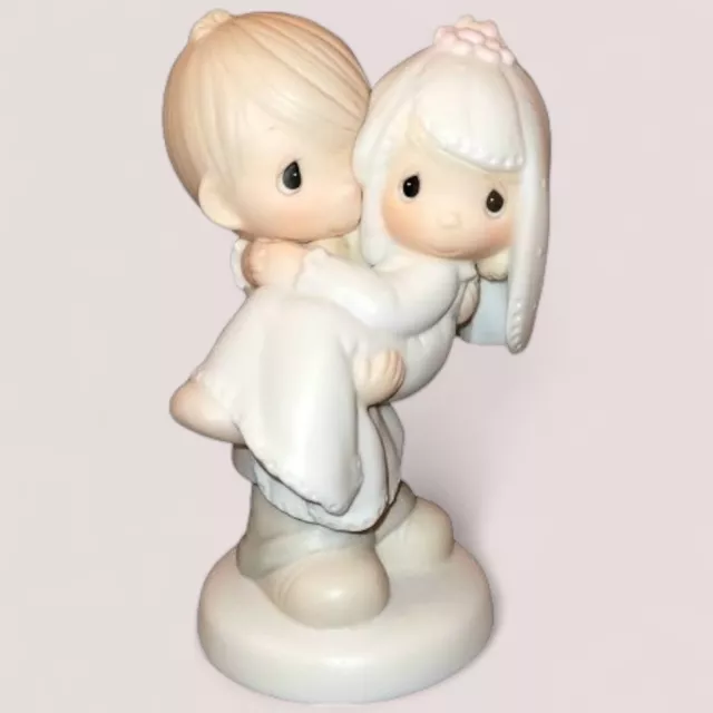 Precious Moments Bride Groom Bless You Two 1982 Jonathan & David Enesco Vintage