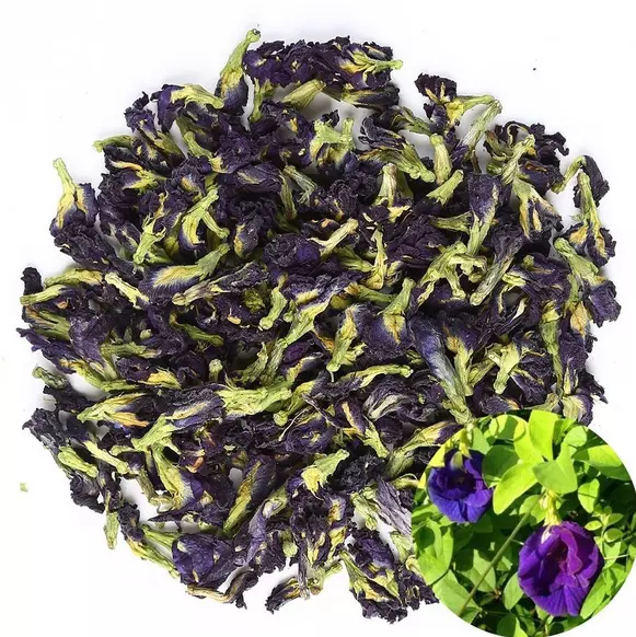 Dried Butterfly Blue Pea Flowers 100% Pure Organic Natural Healthy Herbal Tea