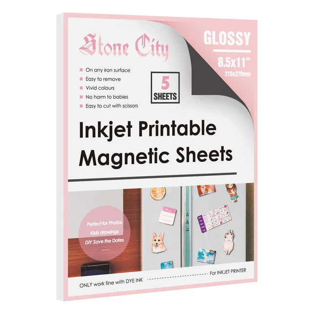 WHITE PRINTABLE Sheets Glossy Photo Paper 8.5x11 Inkjet