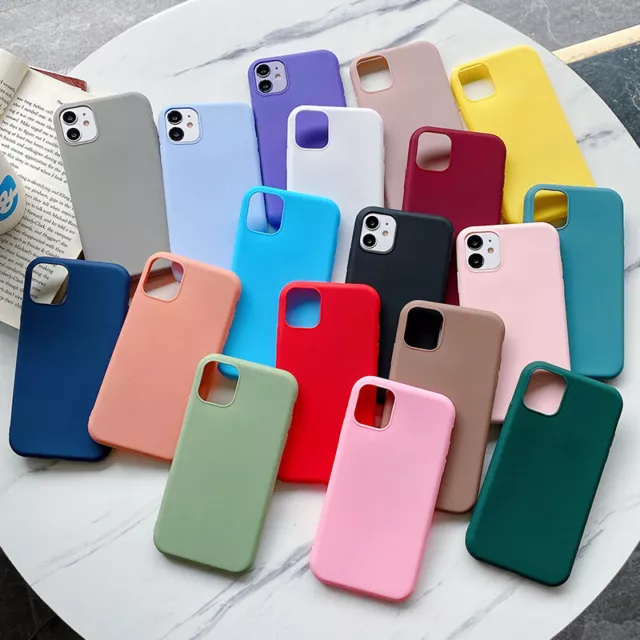 Case For iPhone 14 Pro Max 13 12 Mini 11 XR 6 7 8 Shockproof TPU Silicone Cover