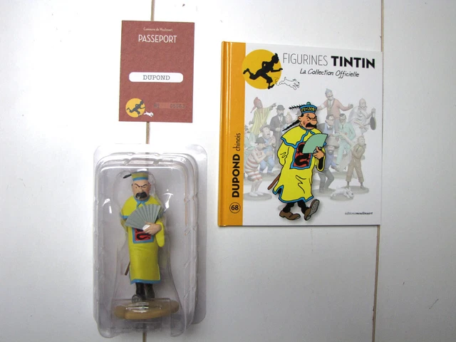 Figurine Tintin N°68 Dupond Chinois, Collection Officielle Hergé, Scellée