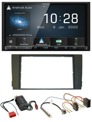 KENWOOD DAB USB Bluetooth 2din mp3 AUTORADIO PER AUDI a6 c5 01-05 sistema attivo Mer 