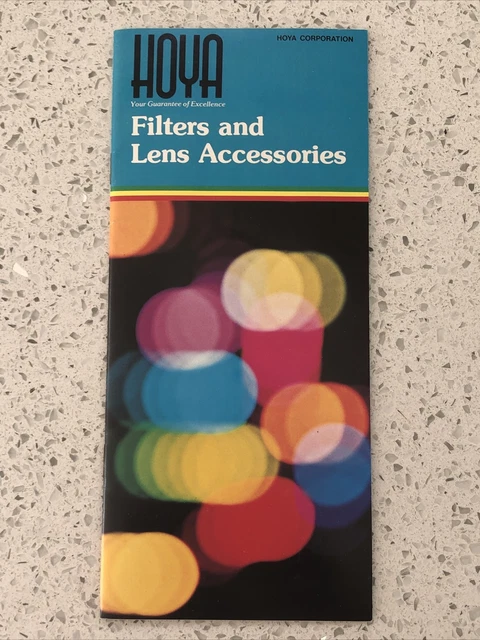 Hoya Filter & Lens Accessory Data and Brochure Booklet