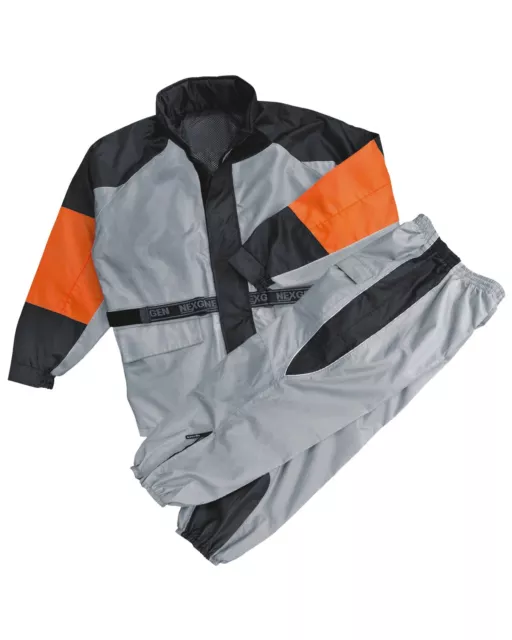 MILWAUKEE LEATHER MEN'S Waterproof Rain Suit with Reflective Piping ...