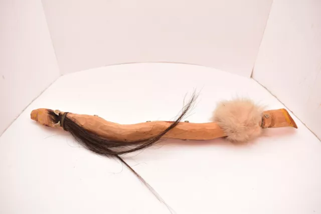 VTG FIGURAL horse Native American Sioux Talking Ceremonial Stick Hand Carved VTG FIGURAL horse Native American Sioux Talking Ceremonial Stick Hand Carved