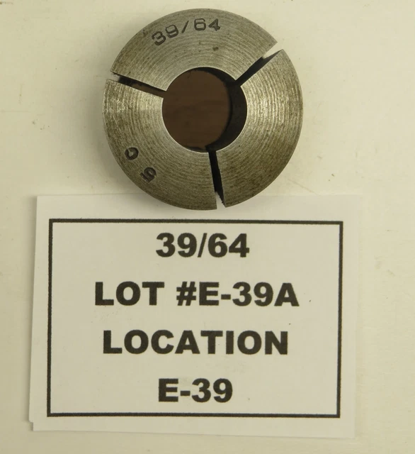 39/64" 5C Collet - With Id Threads - Lot E39A R11C6