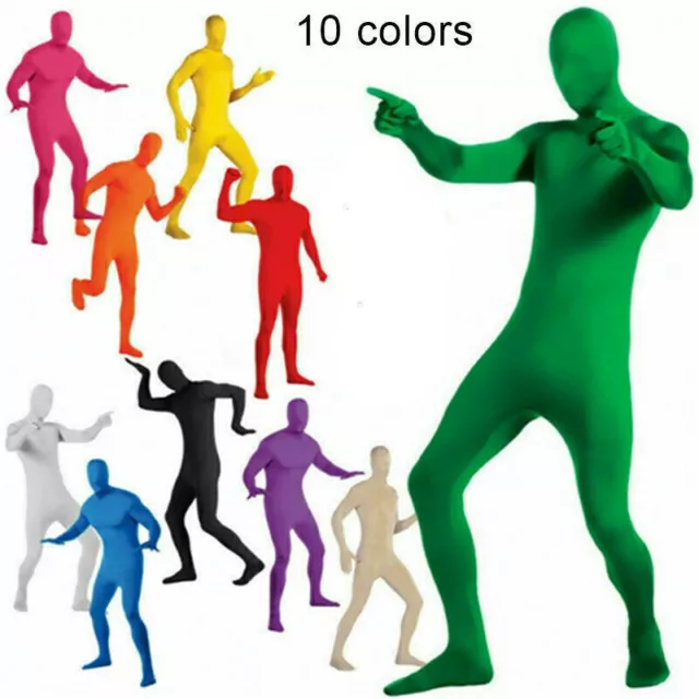 SEXY ADULT FULL Body Spandex Zentai Costume Suit With Men's Sheath no toes  £16.56 - PicClick UK