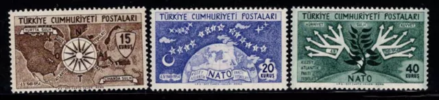 Turkei 1954 Mi. 1388-1390 Postfrisch 100% 15K, 20K, Nordatlantikpakt
