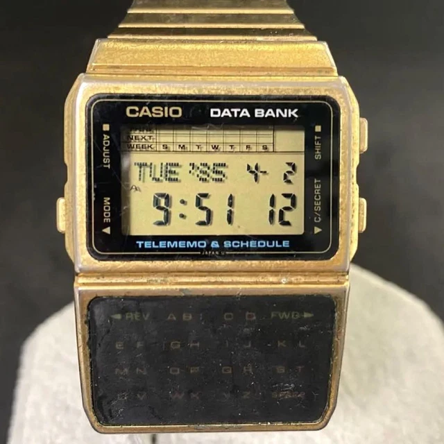 Operation Casio Data Bank Dbc-610 Quartz Analog-Digital Rarity
