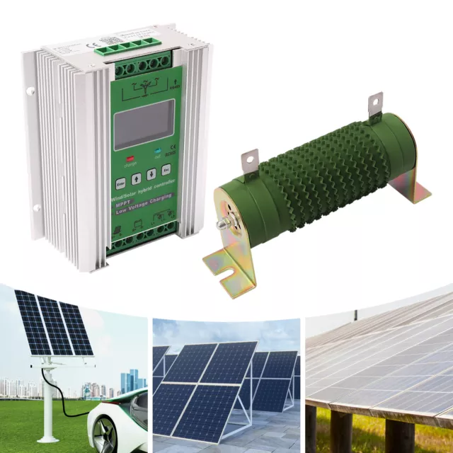 Modern 500w Solar & 600w Wind Hybrid Controller Green For Field Monitoring