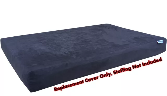 Dog Bed Duvet Replacement Cover for Small to Extra Large Pet - Suede in Espresso
