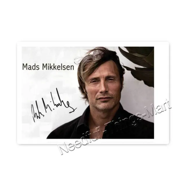 Mads Mikkelsen / Dr. Lecter aus Hannibal -  Autogrammfotokarte laminiert [AK2] 