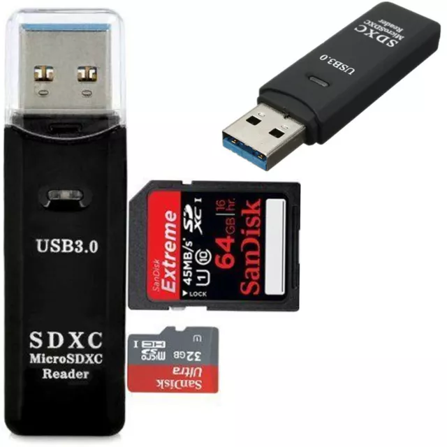Usb 3.0 High Speed Sd Memory Card Reader Sdhc Sdxc Mmc Micro Mobile T-Flash