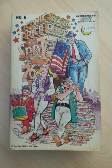 OVERSTREET Comic Book Price Guide #6 Will Eisner cover art 1976