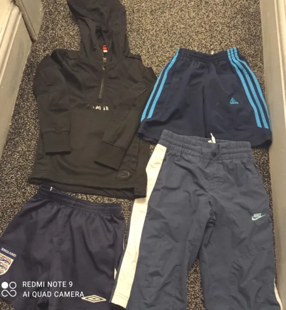 Boys Clothes sports Bundle 5-7 age, Nike air Max Adidas shorts .