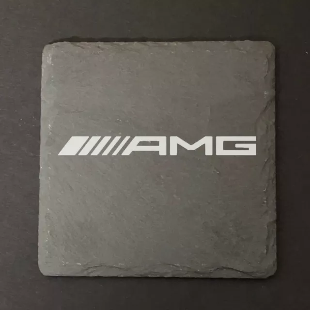 Mercedes AMG Slate Coasters Laser Engraved Gift