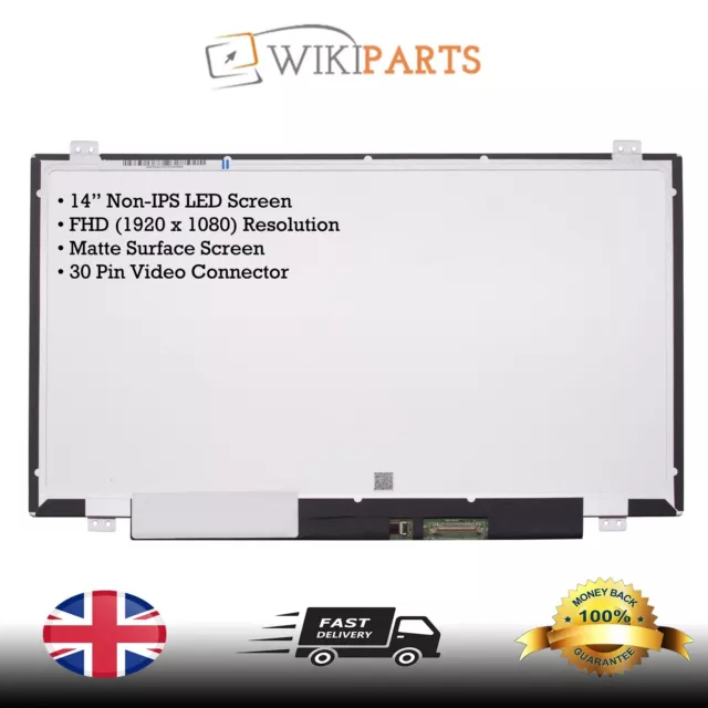 COMPATIBLE FOR Dell P85G001 LAPTOP 14" LED LCD FHD NON-IPS MATTE DISPLAY SCREEN