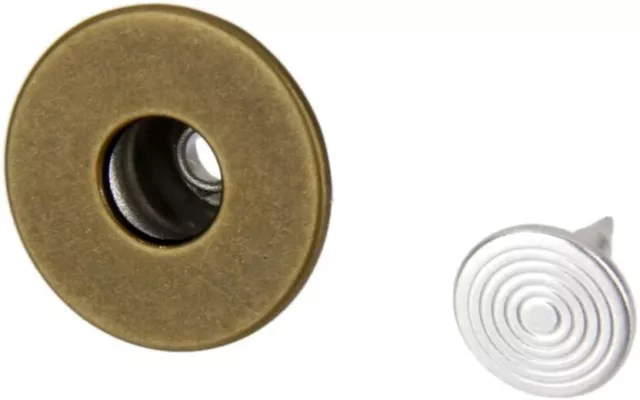 Boutons pression pour jeans vieux bronzé en métal 20 sets 17 mm