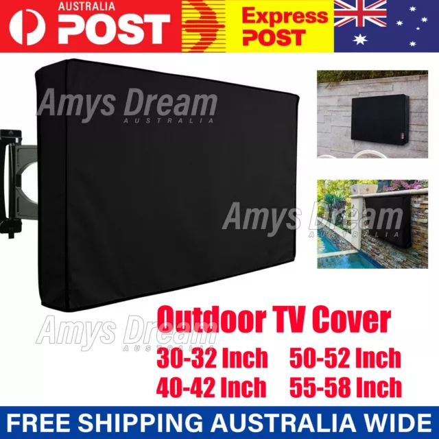 30-58 Inch Dustproof Waterproof TV Cover Outdoor Flat Television Protector MEL