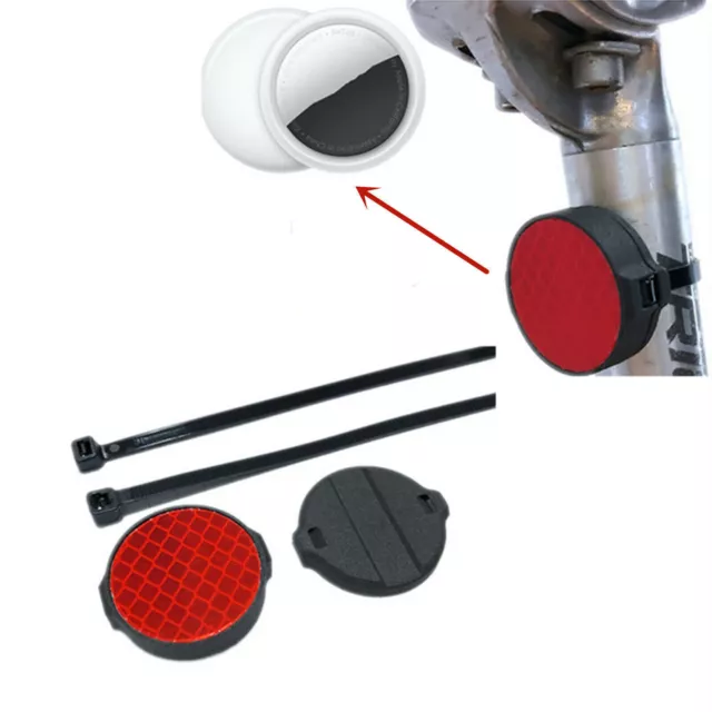 Durable Bicycle Reflector Fixed Bracket Support Mount Holder Stand For Airtag