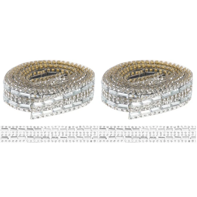 2x Glitzer Strassband exquisiter Bastelbesatz Pro diy Handwerk
