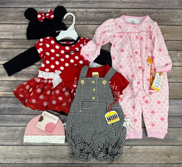 Carters Disney Harajuku Mini Mixed Lot Baby Girl Outfit Size 9 Months New