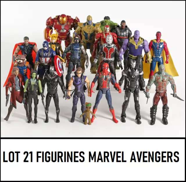 LOT PROMO 21 figurines Super héros Marvel Avengers Super prix ! EUR 89,99 -  PicClick FR