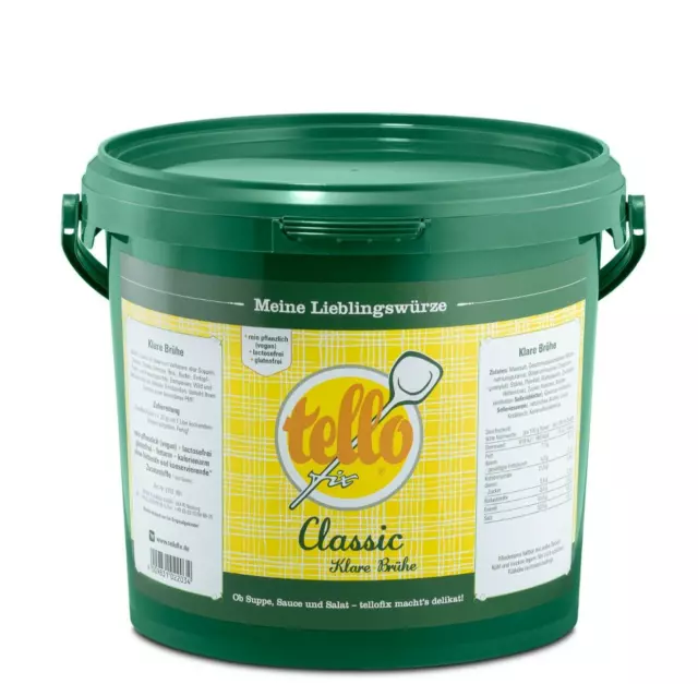 (EUR 9,98/kg) Tellofix Classic (secchio 5 kg) zuppa trasparente e condimento - 21.09.24