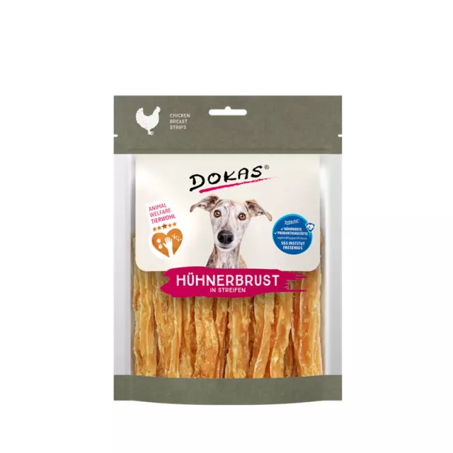 Dokas Dog Pechuga de Pollo En Rayas - Welfare Pollo 7 X 170g ( 38,57€/ KG)