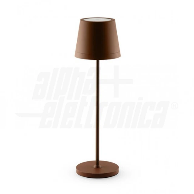 JOlight JO386C Lampada tavolo LED batteria ricaricabile Corten Touch Dimmerabile