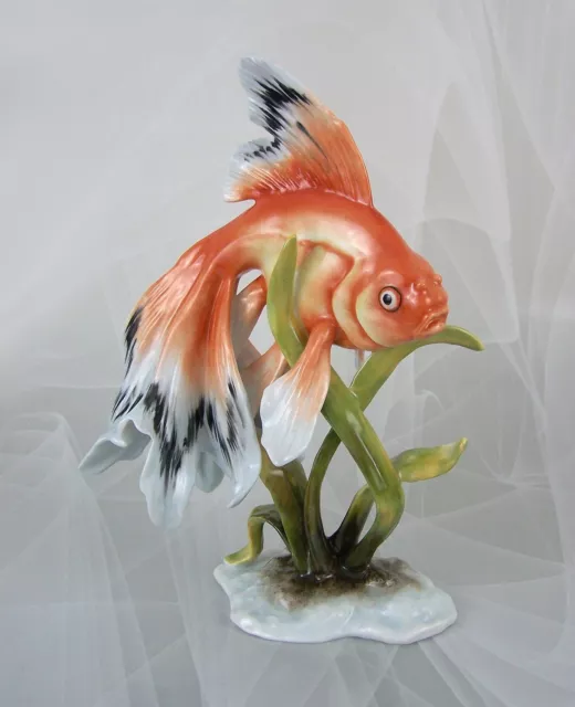 Rosenthal Figur "Schleierschwanz" Fisch Goldfisch Heidenreich Figurine Figure