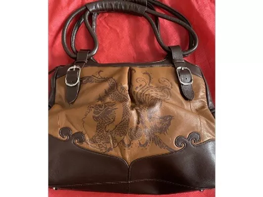 Nina Raye Genuine Leather Handbag