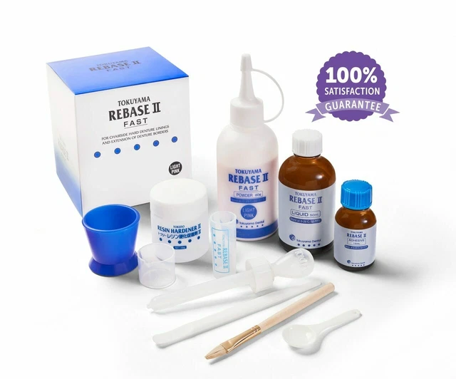 Tokuyama Rebase-Ii Chair-Side Hard-Denture Partial-Denture Kit