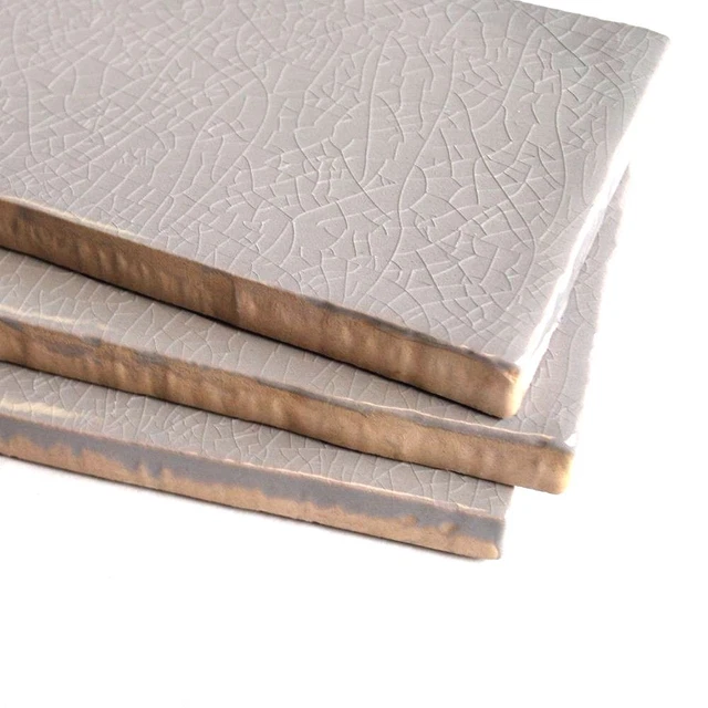 3x12 Toledo Gray Crackled Ceramic Spanish Tile Wall and Backsplash Kitchen Bath 2