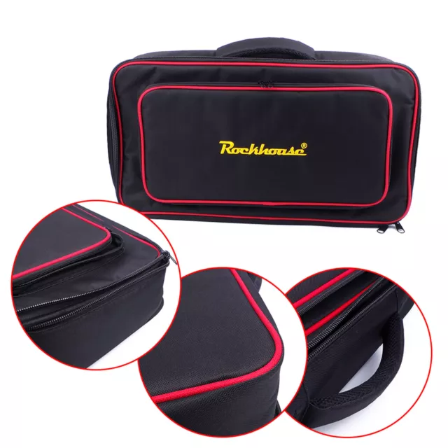 Rockhouse M/L Size Effect Pedal Bag Guitar Pedalboard Carry Bag Oxford Cloth