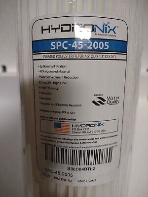 Filtro de agua plisada Hydronix SPC-45-2005 casa comercial industrial...