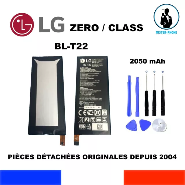 BATTERIE ORIGINALE BL-T22 LG ZERO H650 CLASS F620 SERIE 2050mAh EAC63158201 OEM