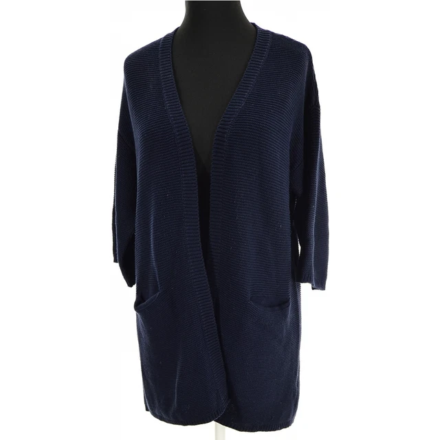 B.Young M Blu Acrilico, Cotone Donna Maglione Camicia Eu 40, UK 12, US 8, It 44