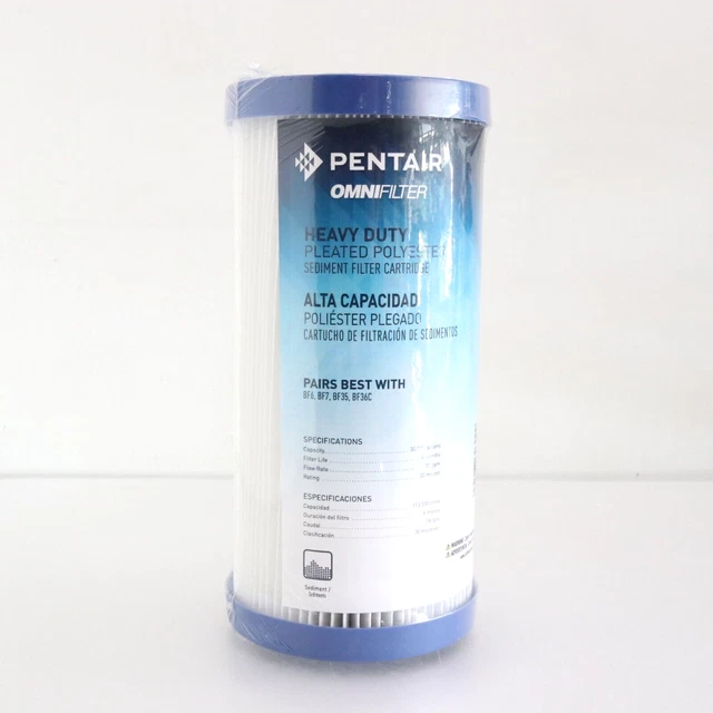 OmniFilter RS6 30 micras 10 x 4,5 filtro de agua sedimentos plisados para toda la casa