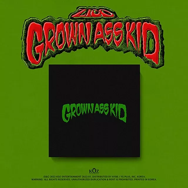 BLOCK B ZICO GROWN ASS KID 4th Mini Album NORMAL Ver CD+Poster+Foto Buch+Sticker