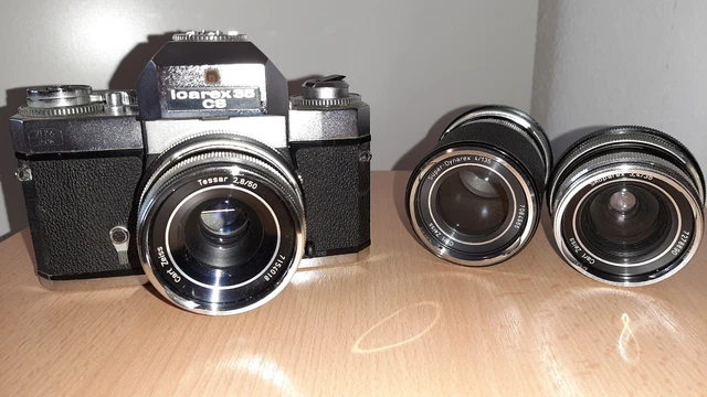 Zeiss Ikon Voigtländer Icarex 35CS Spiegelreflexkamera inkl. 3 Objektiven 