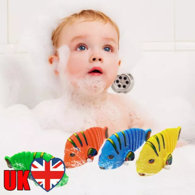 Bathtub Toys Lovely Design Realistic Fish Movement for Boys Girls (5pcs)