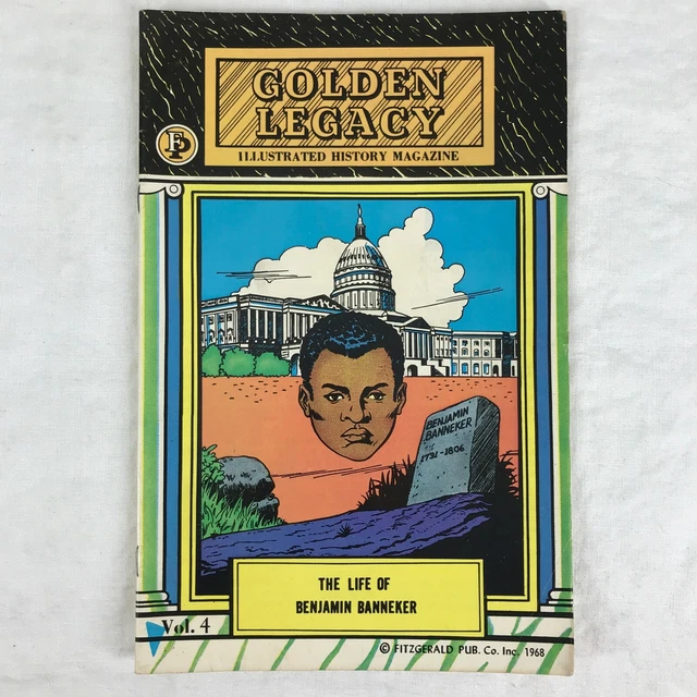 Rare 1968 Golden Legacy Vol 4 - Illustrated Black History Magazine Comic Book