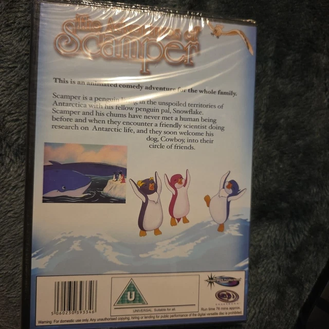 THE ADVENTURES OF Scamper DVD Animation Film New Sealed Animation ...