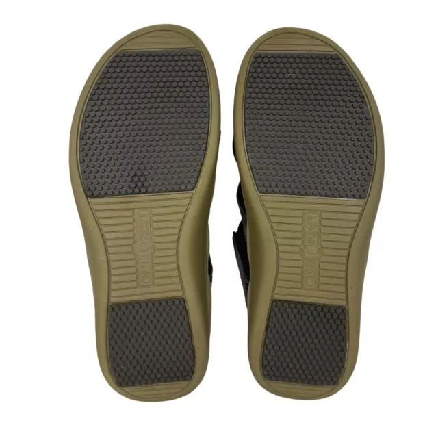 ORTHOFEET CLIO BROWN Sandals Women's Size 7.5 B Medium Orthopedic Flip ...