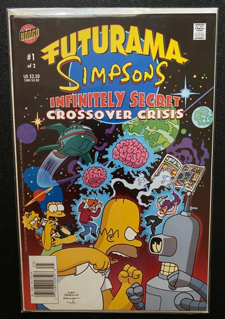 FUTURAMA SIMPSONS INFINITELY secret crossover crisis1, 2002 comics ...
